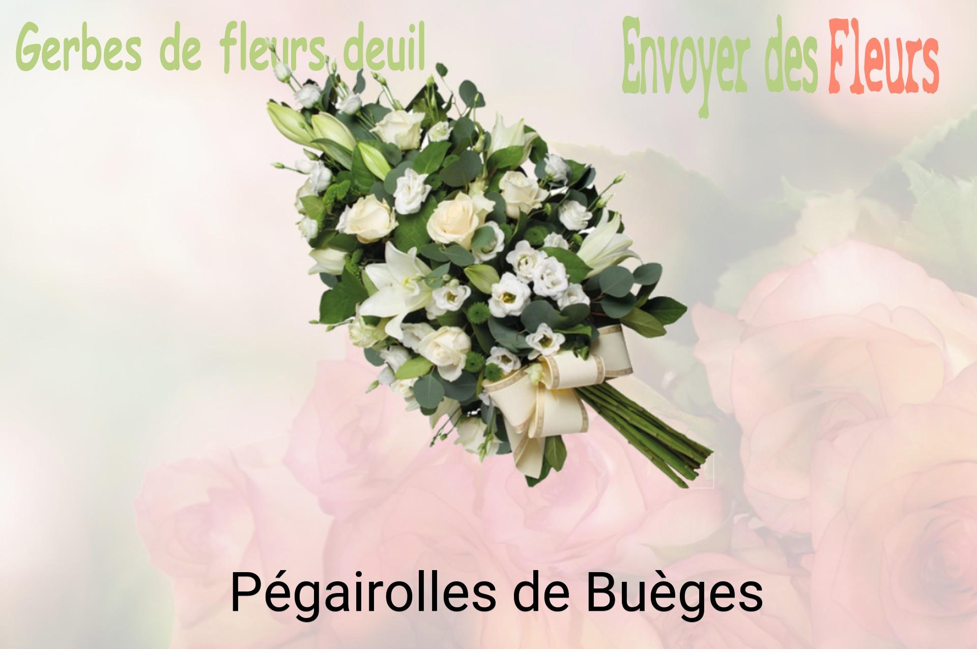 Gerbe de fleurs de deuil livrée à Pégairolles-de-Buèges
